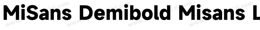 MiSans Demibold Misans Light字体转换